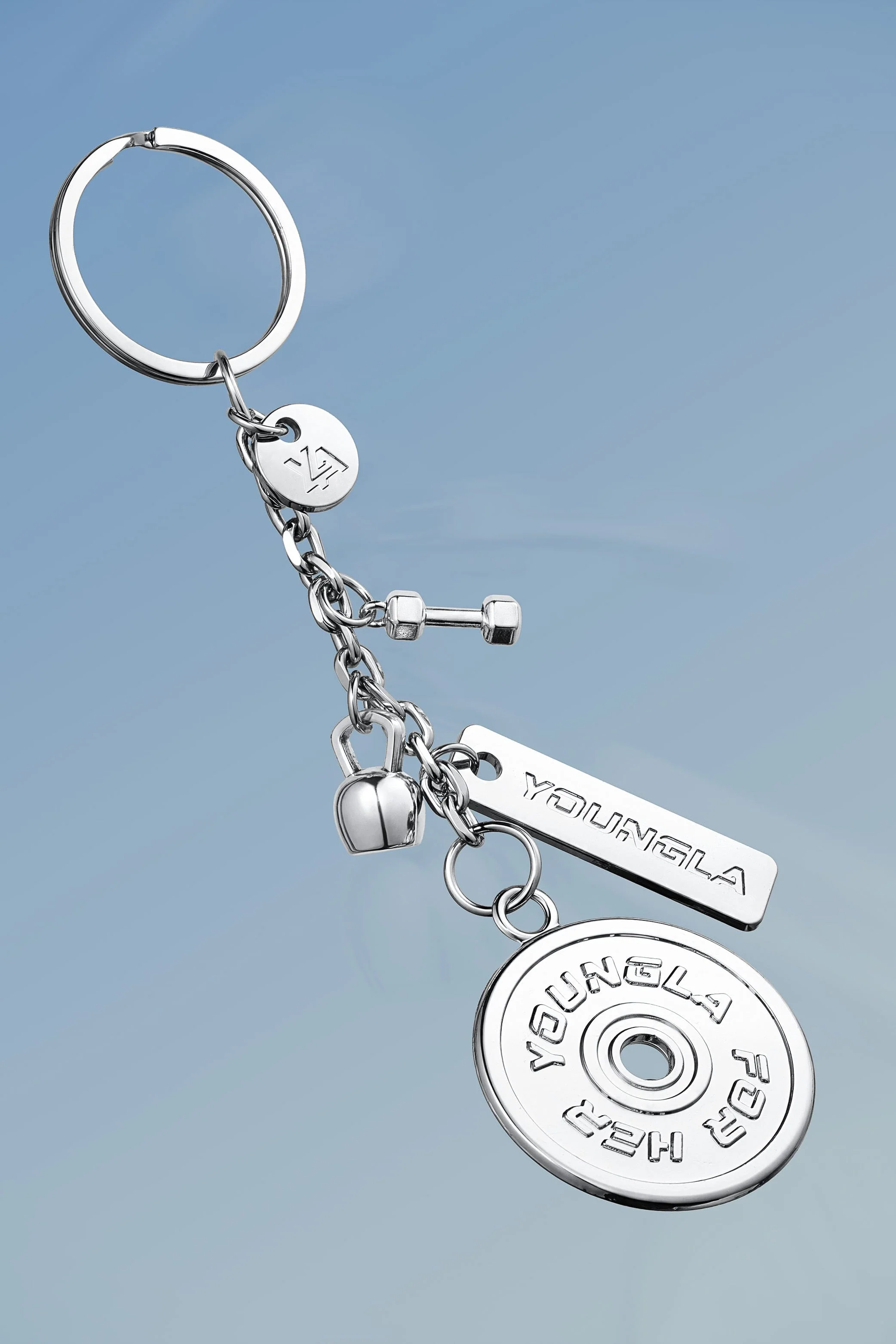W6130 - Metal Gym Keychain